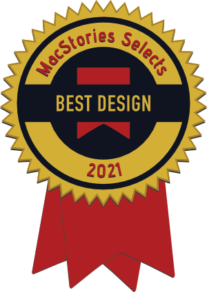 MacStories Selects Award 2021 for Best Design